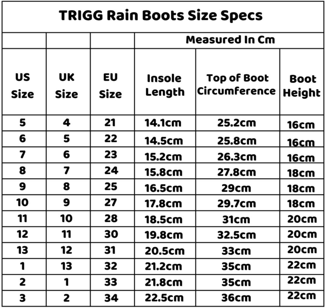 Trigg Kids Rainboot 505 Black Gloss